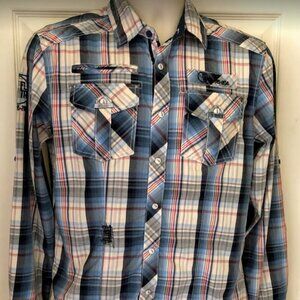 FLTR Faith Loyalty Truth Respect Men's Plaid Shirt